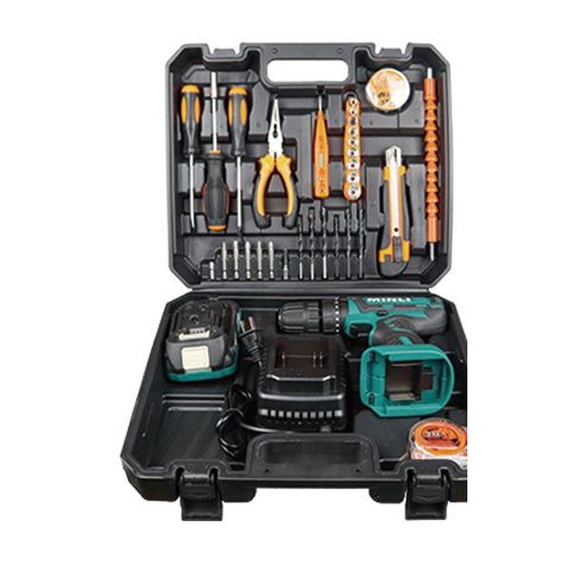 Elecson 103.3+27PCS Cordless Impact Drill with 27-Piece Kit